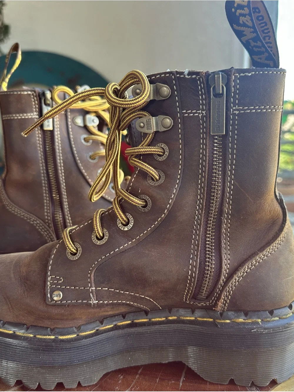 Dr. Martens Brown Leather Jadon Archive Boots